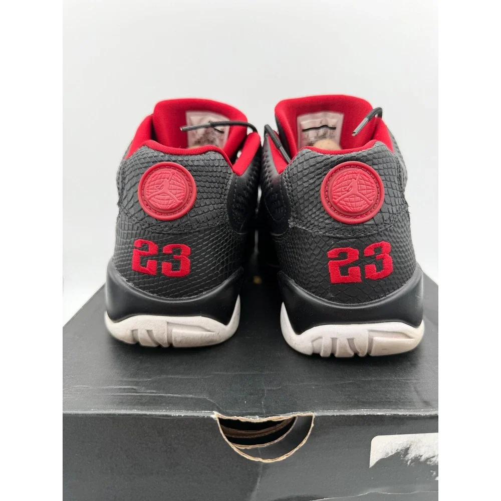 Air Jordan 9 Retro Low Bred Black Gym‎ Red White 832822-001 Mens Size 9